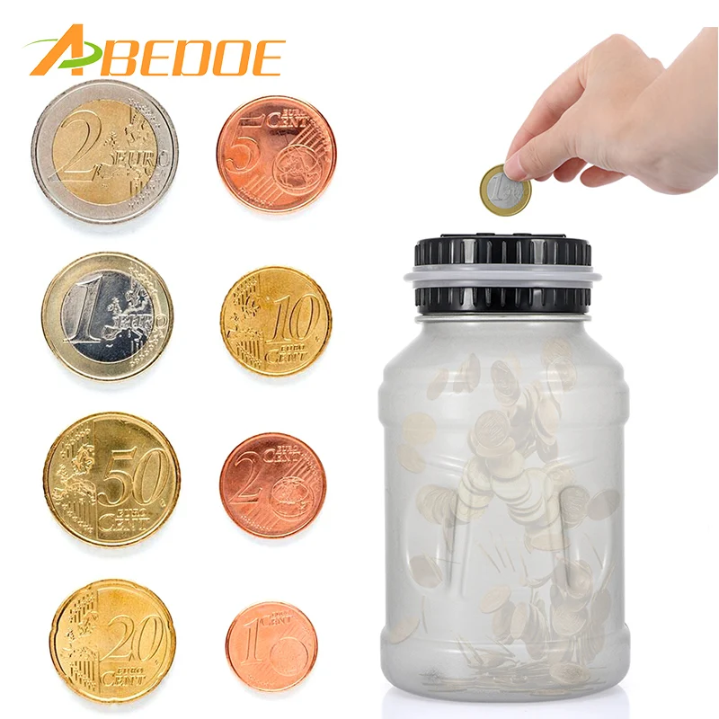 ABEDOE 2.5L креативный Копилка Цифровой ЖК подсчет монет для экономии денег банка