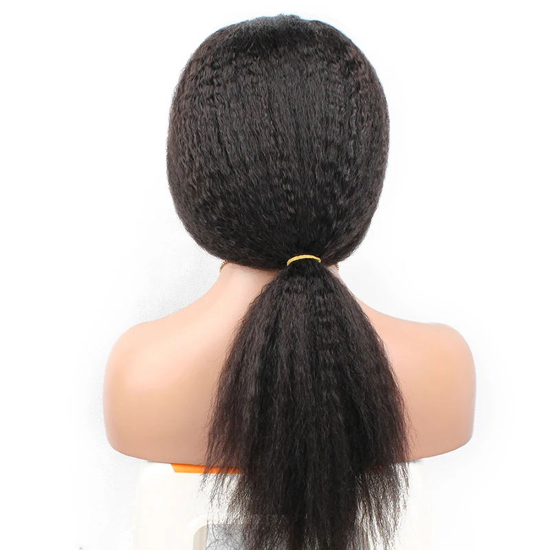 250 плотность кудрявый прямой парик шелковая основа полностью кружевные передние