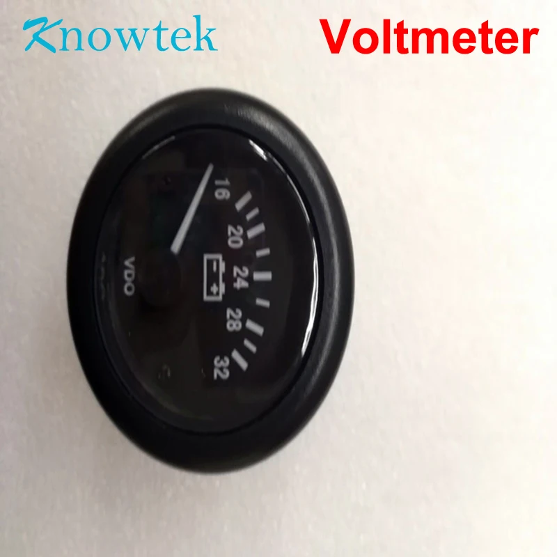 12 В 24 в вольтметр gauge VDO Тип измеритель напряжения 8 В~ 16 в 16 В~ 32 в " /52 мм w/Жгут