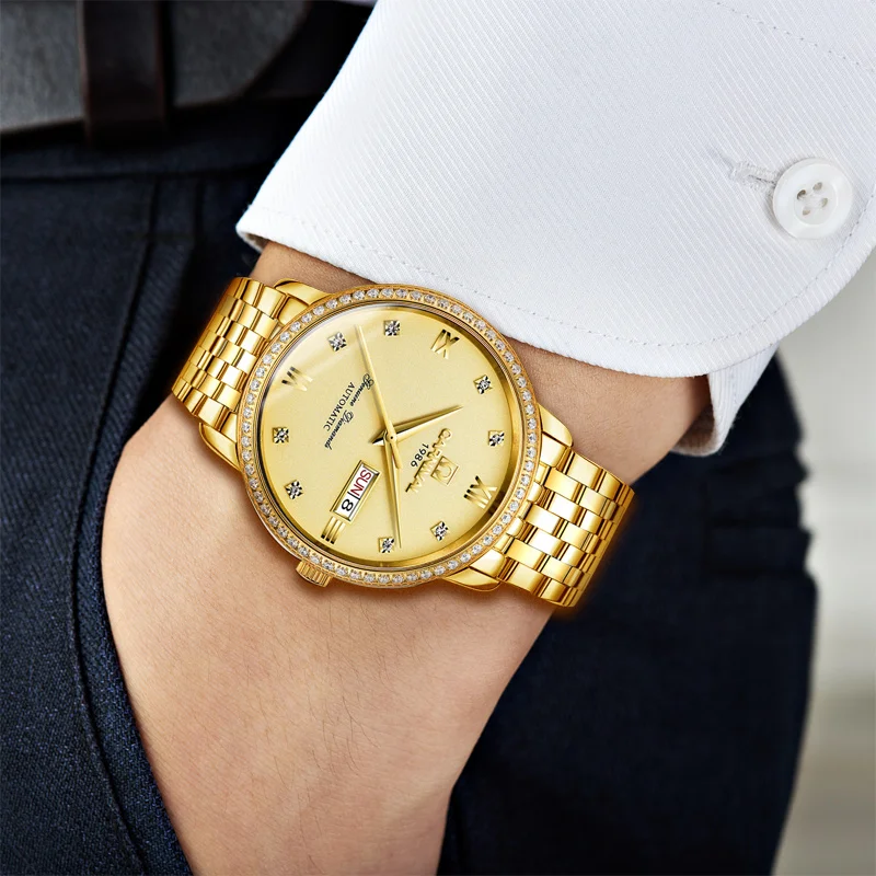 Мужские наручные часы Watche GMT классические автоматические механические