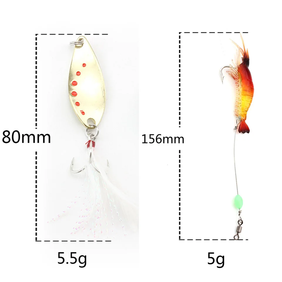 Новые рыболовные приманки комбинированный набор приманок свинцовая головка