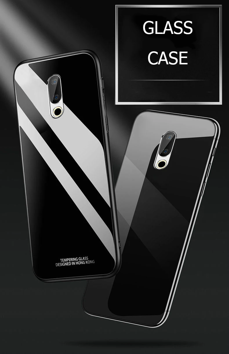 Для Meizu 16th чехол Роскошный противоударный Гибридный жесткий закаленное Стекло задняя крышка для Meizu 16 Ом телефон чехол s