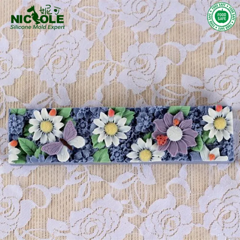 Силиконовый Цветочный Коврик Nicole ручной работы используемый только для D0019 и D0020