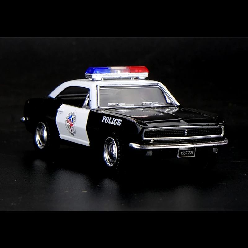 Kinsmart 1:37 1967 Chevrolet Camaro Z/28 полицейский игрушечный автомобиль сплав литья под