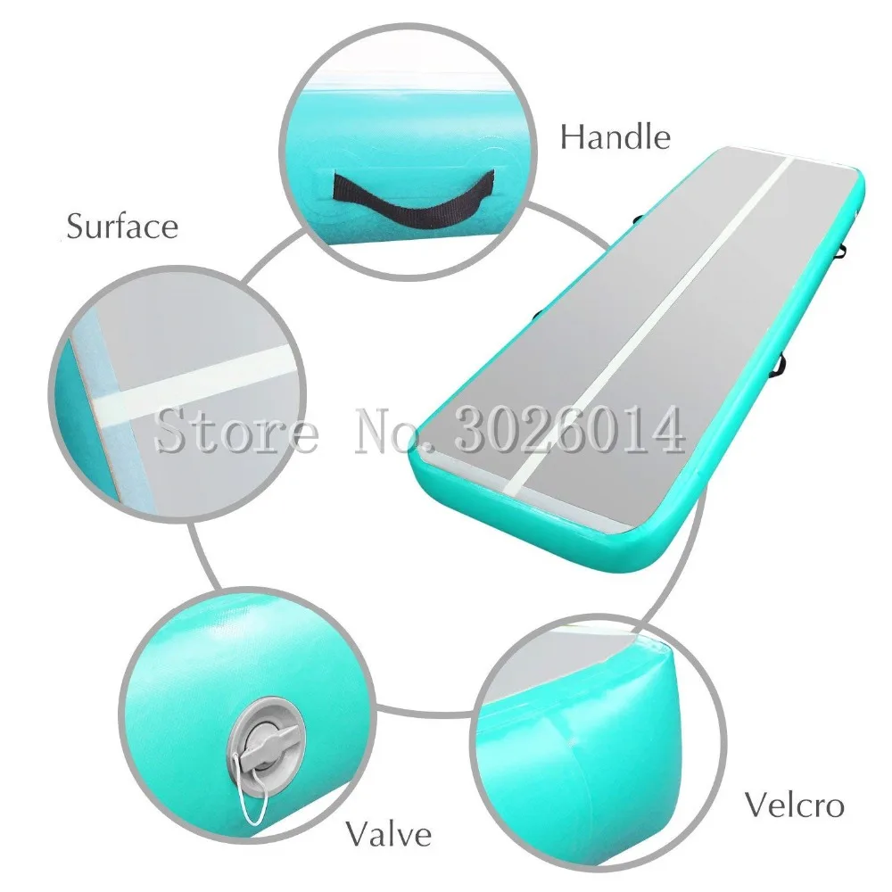 Скидка Надувной коврик для гимнастики, электрический воздушный насос для тренировок, 9 м