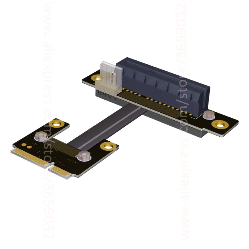 Riser PCIe 4x PCI E x4 к Mini половинный mPCIe adapter Card налокотник Gen3.0 кабель 32 Гбит/с 4