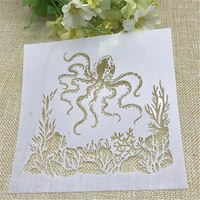 octopus plastic layering stencils for diy scrapbookingphoto album decorative embossing diy paper cards crafts