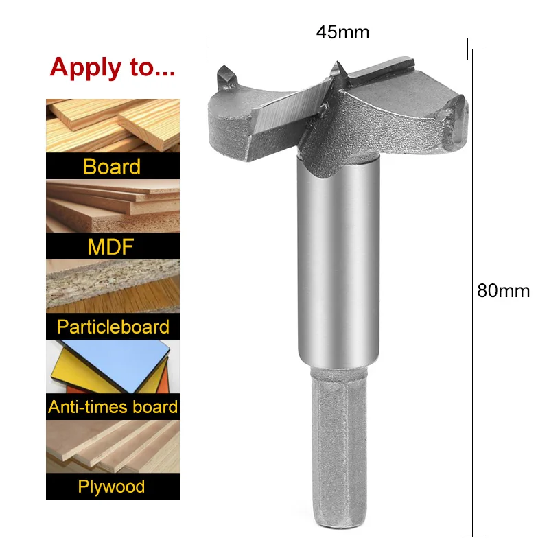 1 шт. набор сверл для дрели из цементированного карбида 45 мм|drill bit set|drill forstnerauger drill
