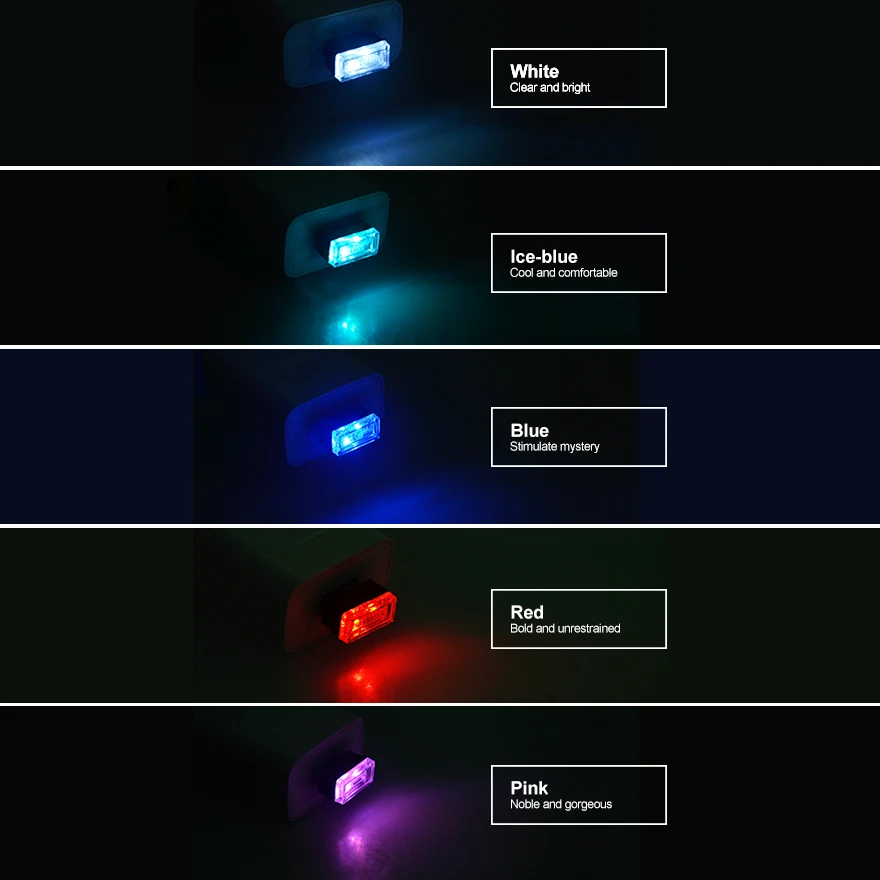 Foxcncar светодиодный Автомобильный USB светильник s Автоматическая интерьерная