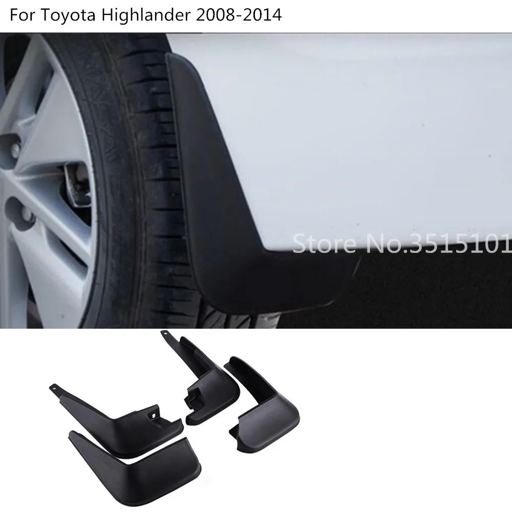 Чехол для автомобиля крыло мягкое Защита щиток брызговик 4 шт Toyota Highlander 2008 2009 2010