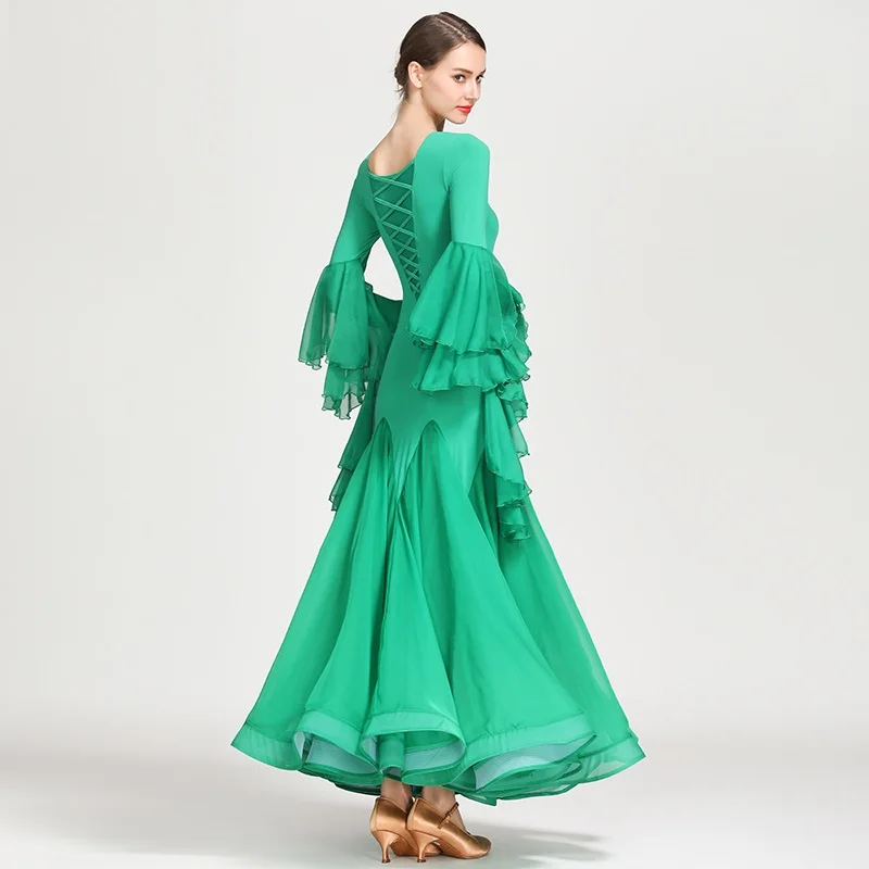 Красное женское платье для бальной комнаты стандартные танцевальные платья