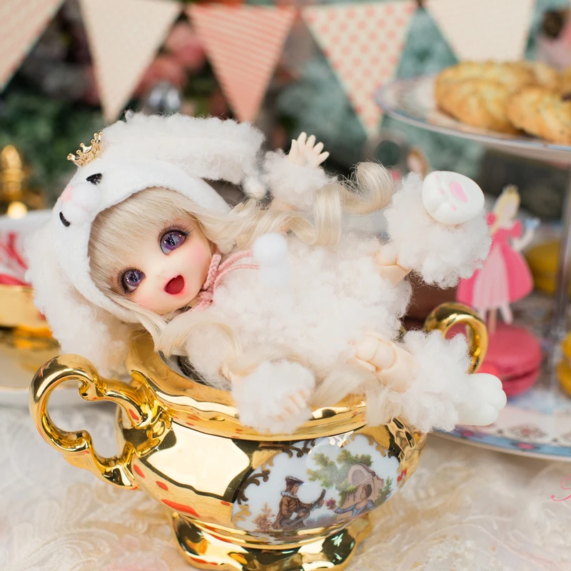 Полный комплект 1/8 BJD/SD BB милая кукла PongPong с свободными глазами для маленькой