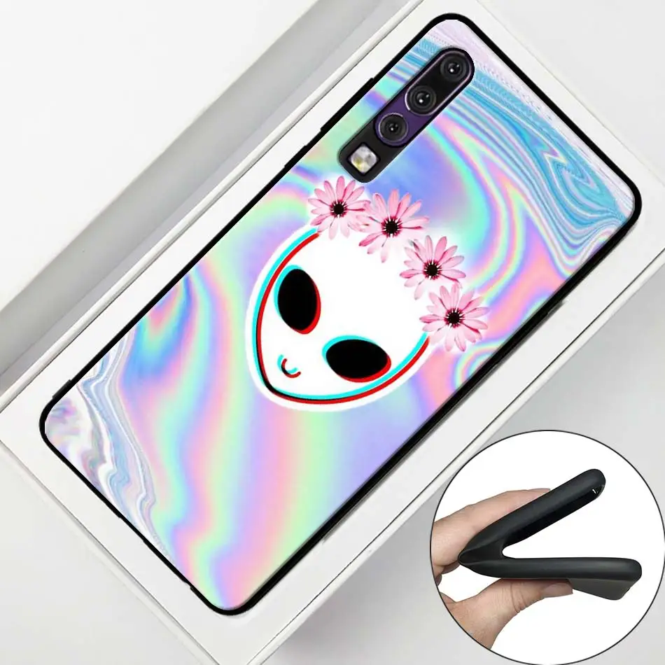 Милый черный чехол Alien Believe UFO ET для huawei P30 20 Pro P10 P20 P30 Lite mate 10 20 Lite P Smart Plus