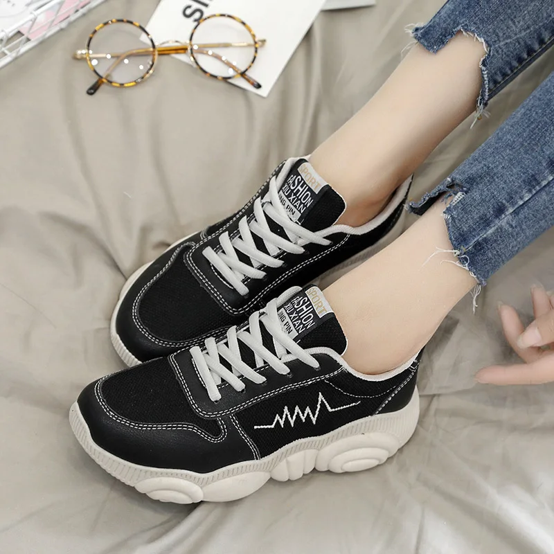 Женские кроссовки для отдыха винтажные сетчатые на плоской подошве размер 35 40