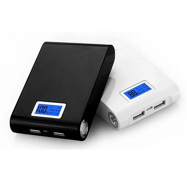 Универсальная защитная светодиодный комплект Dual USB 5V 1A 2.1A мобильный Мощность банка 18650 Батарея Зарядное устройство коробка для планшета для iPhone для samsung MP3 4