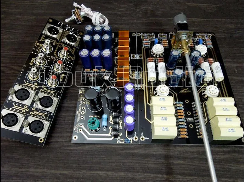 Douk аудио Hi End XLR сбалансированный/RCA Предварительный усилитель Fi вакуумная