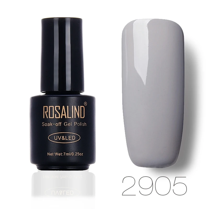 ROSALIND 7 мл Лак для ногтей великолепный цвет Гель-лак для ногтей Vernis полуперманентное верхнее покрытие Базовое покрытие гель-лаки для ногтей Гель-лак - Цвет: 2905