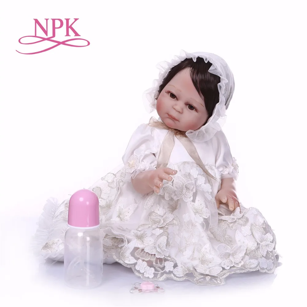 

Полностью силиконовая кукла-Реборн, 50 см, виниловая Детская кукла для девочек, игрушка для купания новорожденных принцесс, подарок