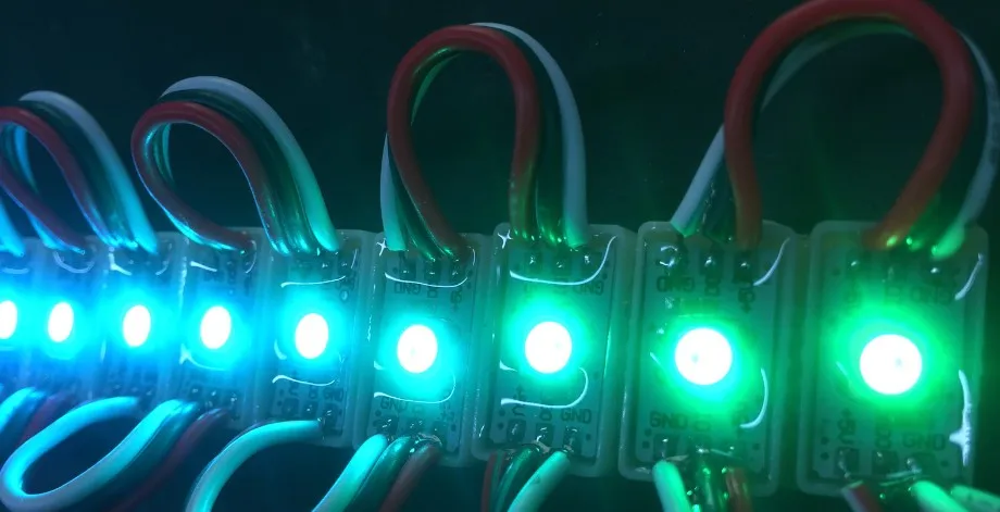 SK6812-RGBW(cool white) addressable led pixel moduleDC5V inputIP68 ratedsize:20mm*12mm*4.5mm0.4W30pcs a string | Лампы и освещение