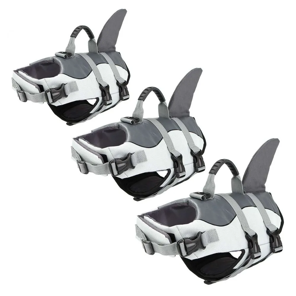 Плавающая Спасательная куртка для собак плавающая акулы жилет одежда плавания