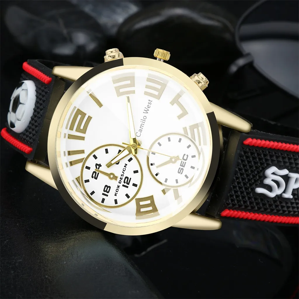 

erkek kol saati Fashion Outdoor Sports Watch Silicone Strap Double Eyes Simple Dial Men's Watch relogio masculino Hot Sales #10