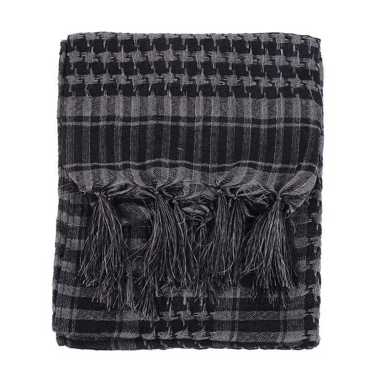 10 Pui мужские tiua унисекс шарфы Модные женские мужские арабские Шеман Keffiyeh палестинский Шарф Шаль Обертывание весенний клетчатый шарф для женщин - Цвет: 10