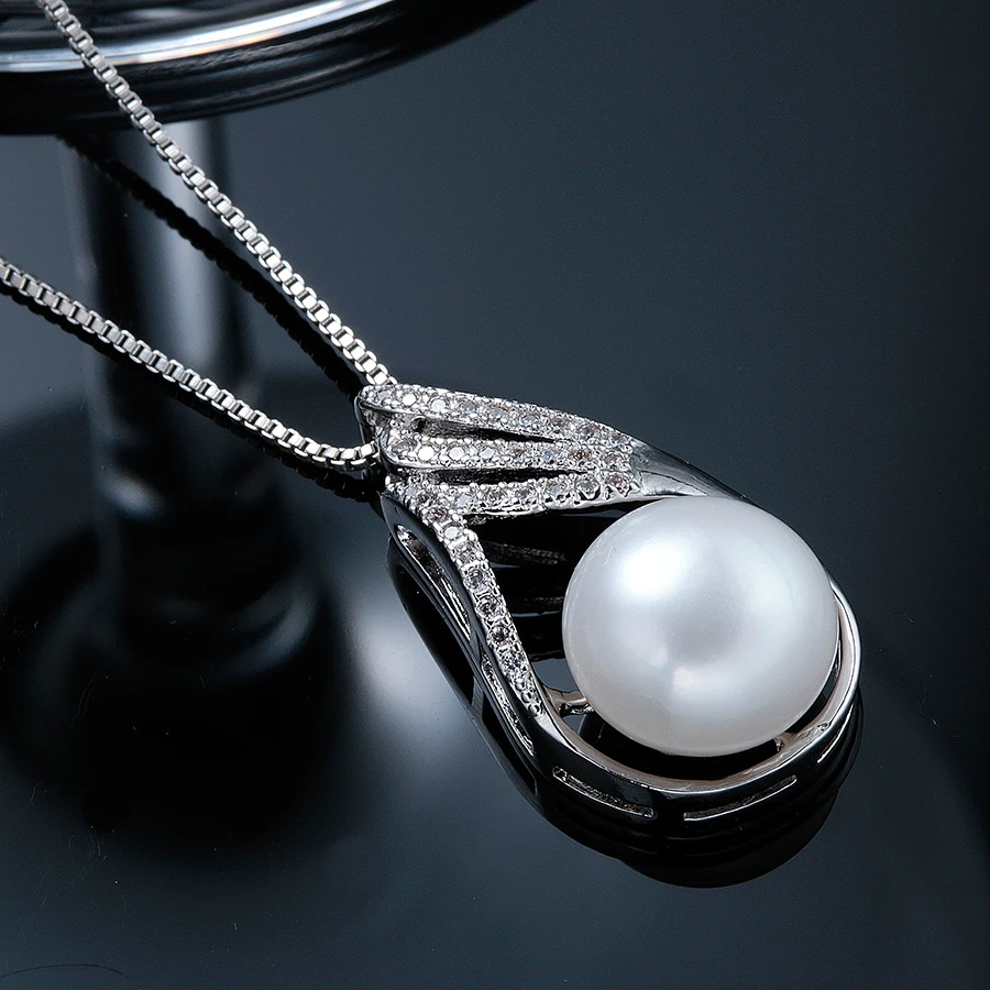 Модные ювелирные изделия 100% натуральный пресноводный жемчуг 11 12 мм ожерелье