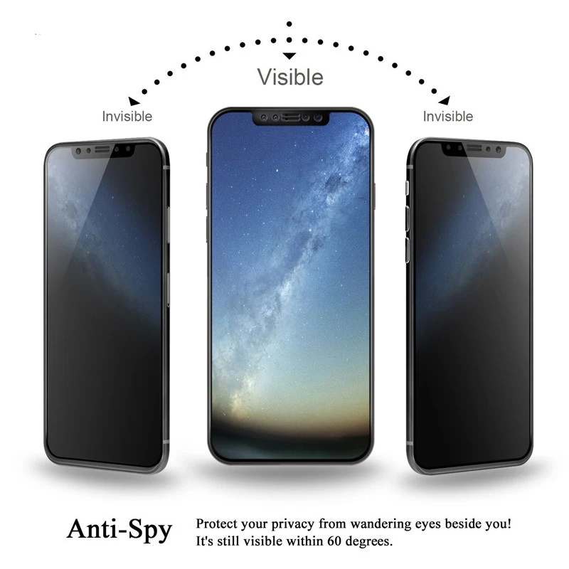 BBSW для iPhoneX конфиденциальности Анти шпионское матовое закаленное стекло Apple iPhone X