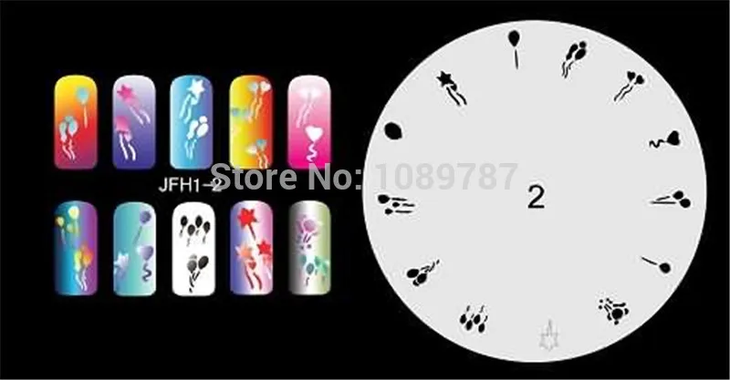 ABEST многоразовый Аэрограф для дизайна ногтей трафарет 260 дизайнов 20 листов