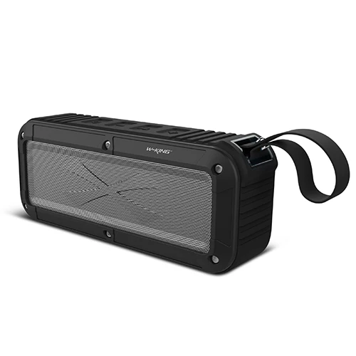 W-King S20 портативный водонепроницаемый Bluetooth динамик беспроводной NFC супер бас громкий динамик TF карта AUX в MP3-плеер для велосипеда - Цвет: black