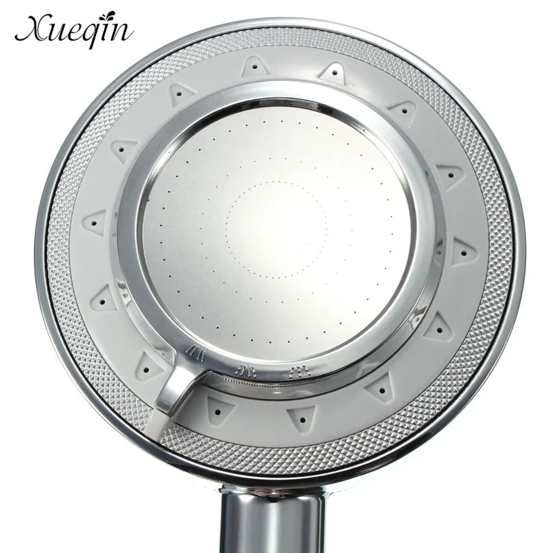 Xueqin Серебряная насадка для душа с 3 режимами прочная водосберегающая одной