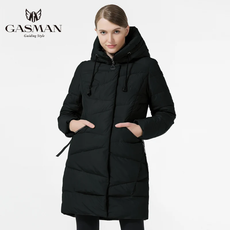 GASMAN 2019 Модные Женские Зимние Теплые Пальто С Капюшоном Куртка Зимняя Женская