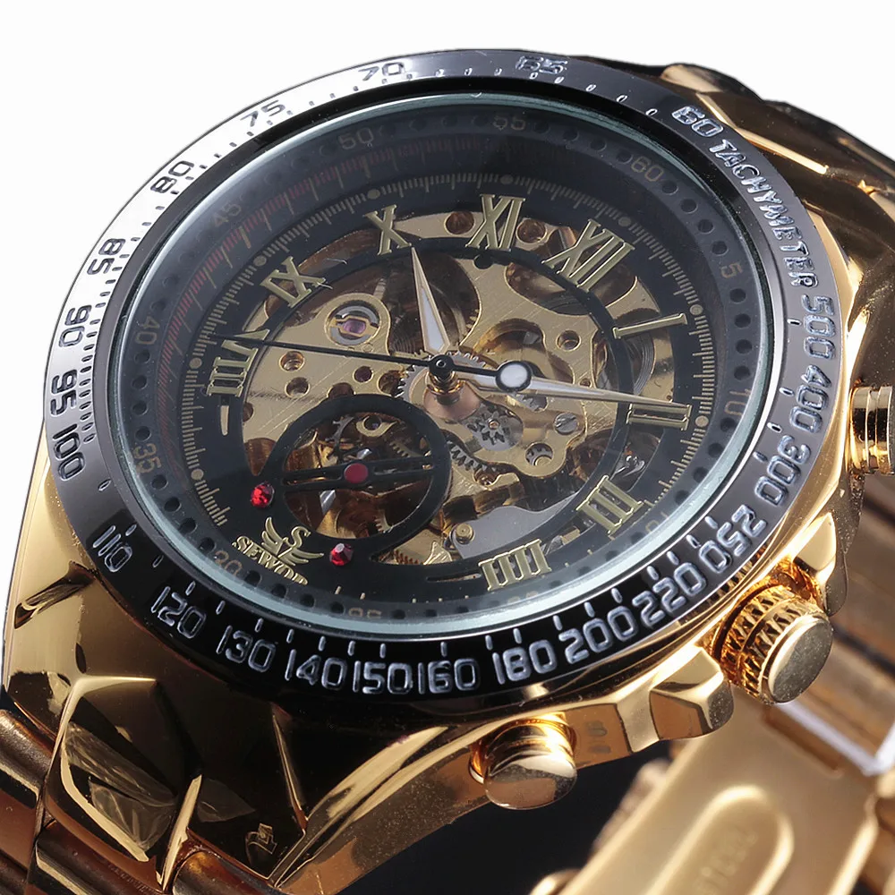 SEWOR новые спортивные дизайнерские золотые часы с цифрами мужские лучший бренд