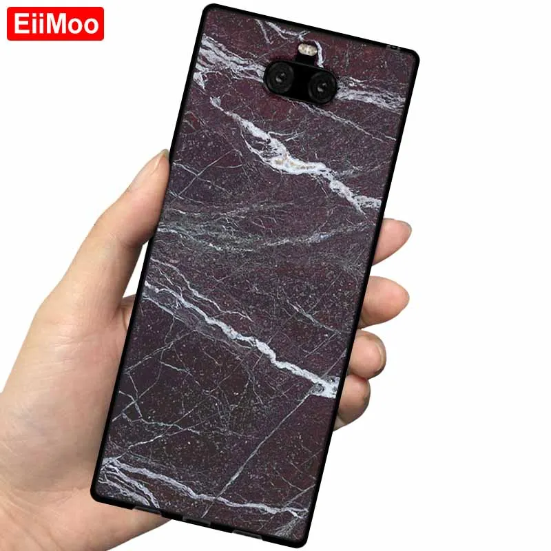 34 EiiMoo силиконовый чехол-накладка для sony Xperia 10 Plus, матовый тонкий мягкий ТПУ чехол-накладка для sony Xperia 10, чехол-накладка - Цвет: 34