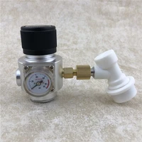 homebrew co2 mini gas regulator keg 0 90psi with ball lock disconnect for beer tap