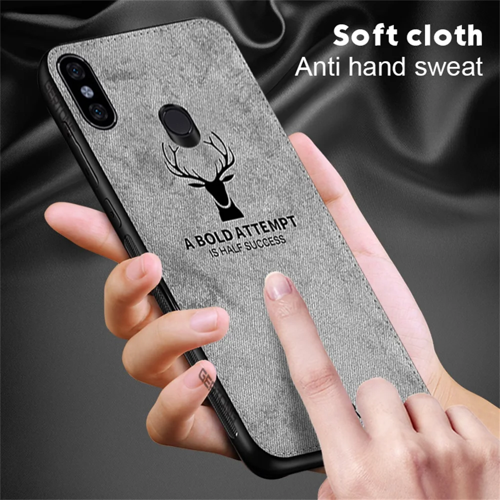 Противоударный тканевый чехол с оленем для Xiao mi Red 7 Note 6 Pro 6A 5 Plus S2 9 8 SE Lite A1 A2 x 2 2S 3 3S