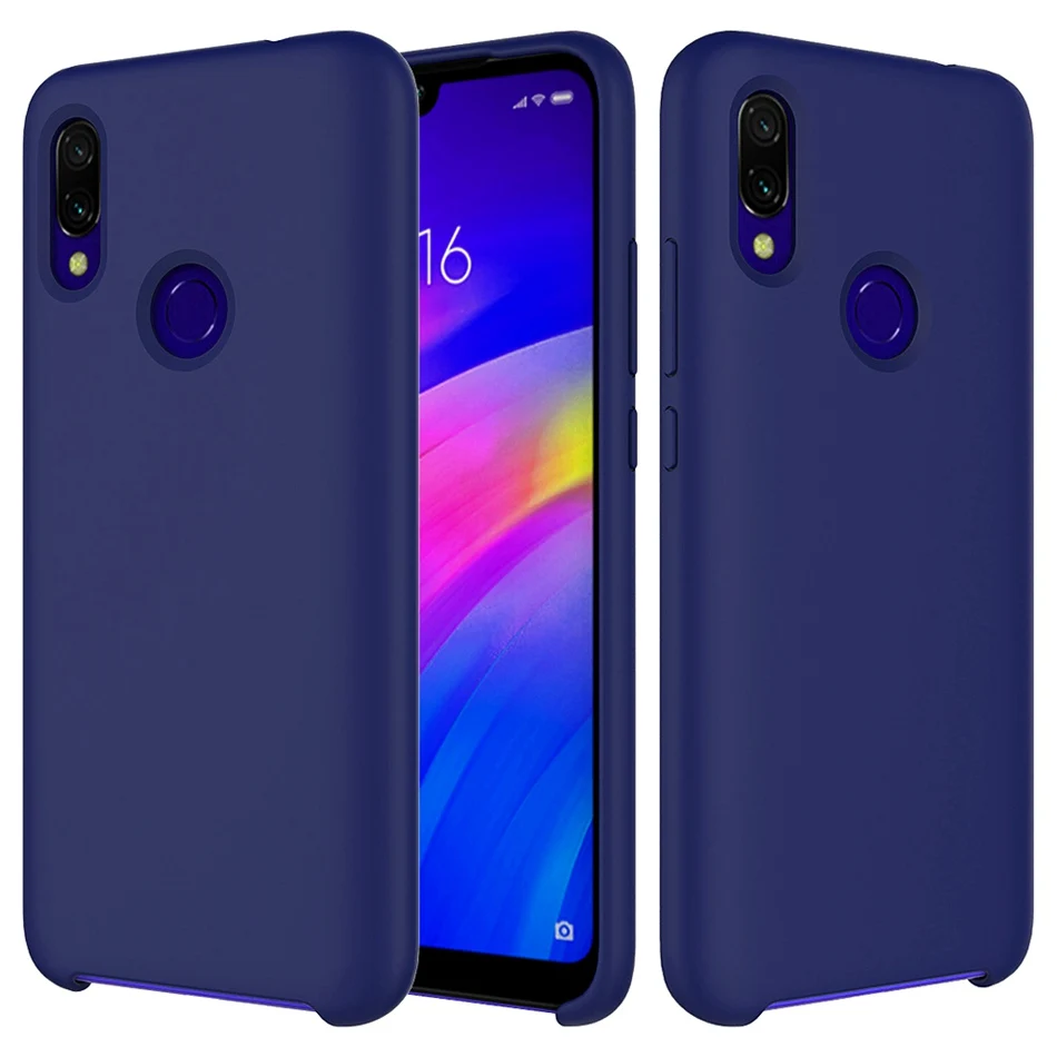 midnight blue Для huawei P Smart Z Y9 Nova 4 3i 5i 5 Pro жидкий силиконовый чехол для Honor 20 8x10 Lite шелковистый мягкий сенсорный Чехол - Цвет: midnight blue