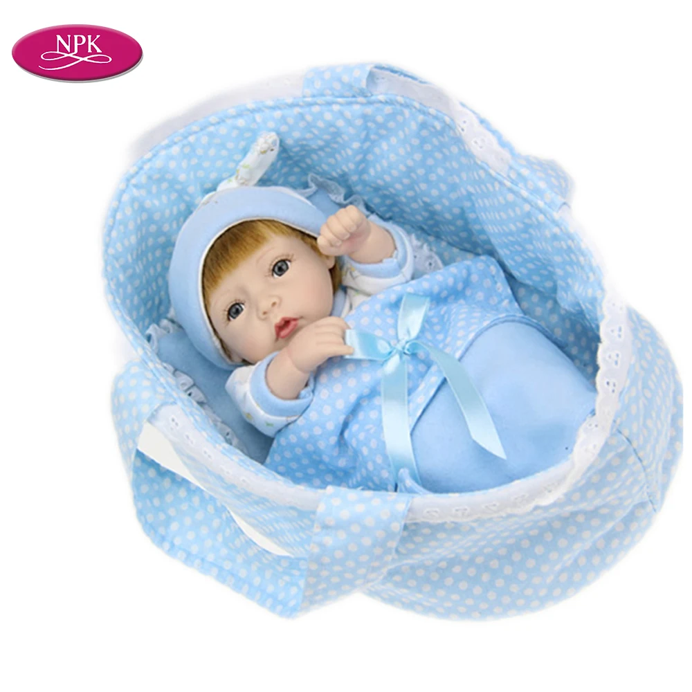 NPK 11 дюймовая силиконовая кукла для новорожденных настоящая ручная работа