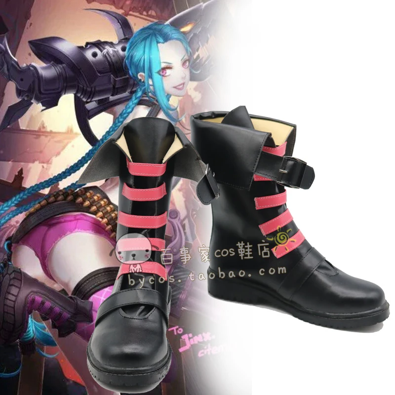 Лидер продаж обувь LOL костюм Джинкс изготовленная на заказ для женщин|jinx shoes|custom