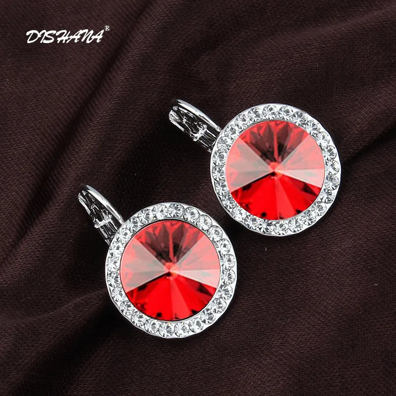 Plating Platinum Новые Кристальные серьги женские висячие серьги модные высококачественные серьги золотого цвета(E0073-2 - Окраска металла: Plating Platinum