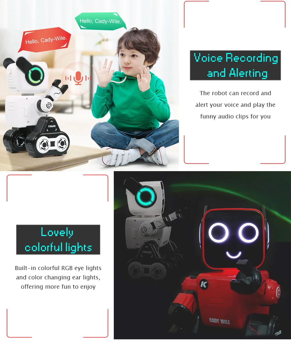 JJRC R4 RC робот интеллектуальные игрушки Cady Wile Gesture Remotol управление фигурка умные роботы интерактивная игрушка VS R2 R3