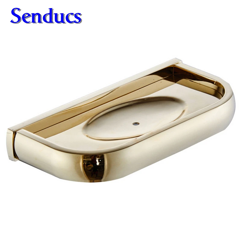 

Free shipping solid brass bathroom soap holder with wall mounted gold soap dish for bathroom accessories soap gold soap saucer