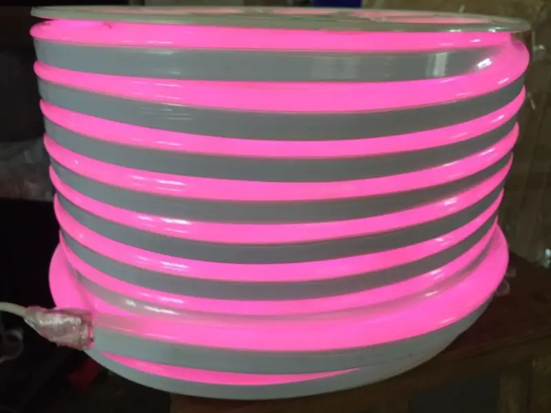 Fanlive 50 м Rgb Светодиодная лента e неоновая полоса AC 220 В DC 12 светодиодов/м SMD2835 мягкая