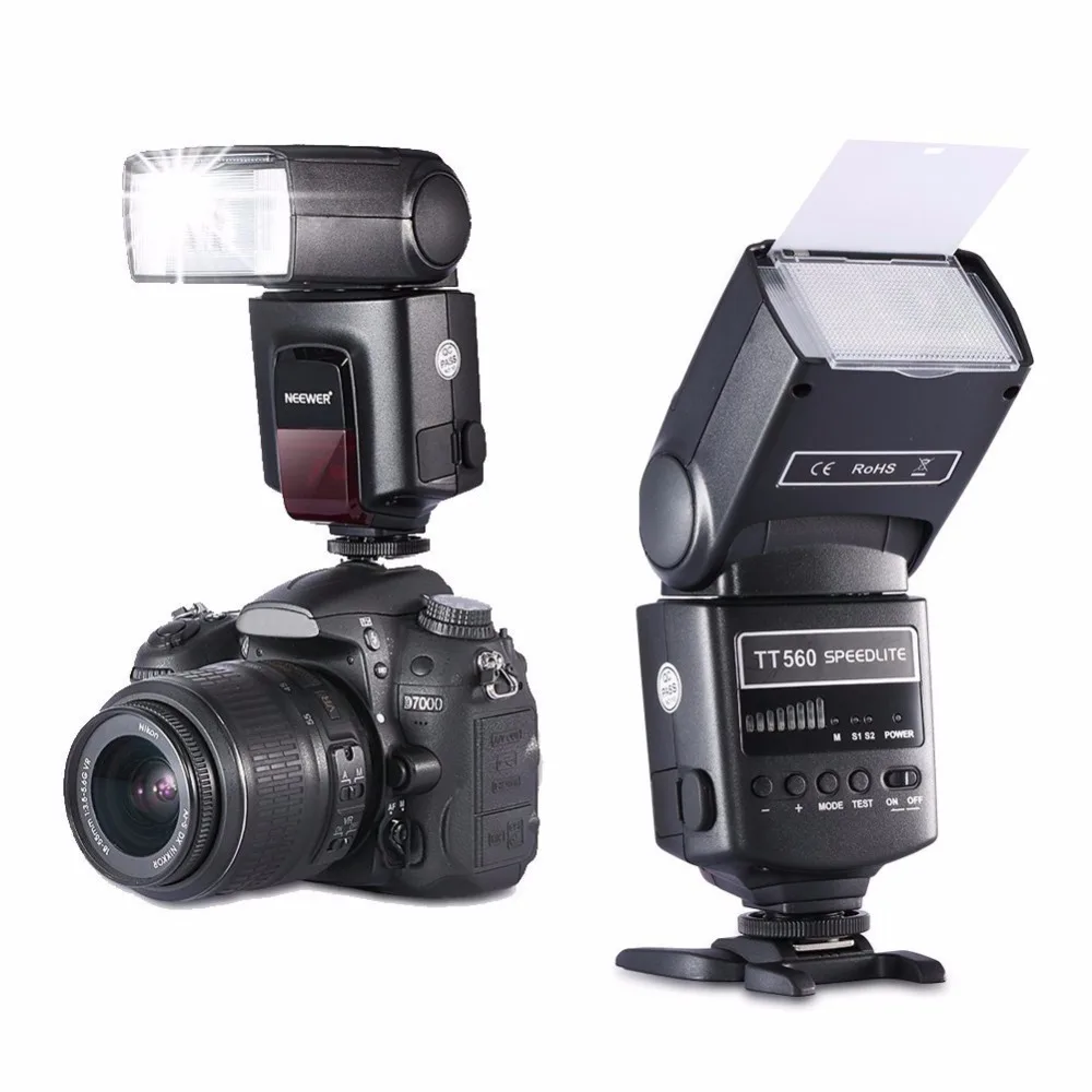 Вспышка Neewer TT560 Speedlite для Canon Nikon Panasonic Olympus Pentax и других цифровых камер DSLR со