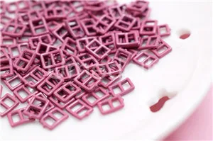 DARK PINK 20 50 100 шт. Мини-кнопка Tri-скользящая Пряжка 3 мм ультра-маленькая пряжка для ремня BJD Blyth кукольная одежда DIY обувь Пряжка аксессуары - Цвет: DARK PINK