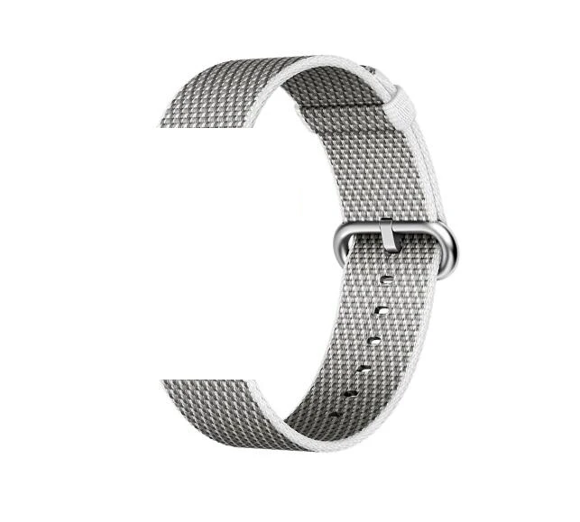 Ремешок 22 мм 20 мм для samsung gear sport S2 S3 Classic Frontier galaxy watch 42 мм 46 мм Pebble Time стальной ремешок huami amazfit bip - Цвет ремешка: lattice white