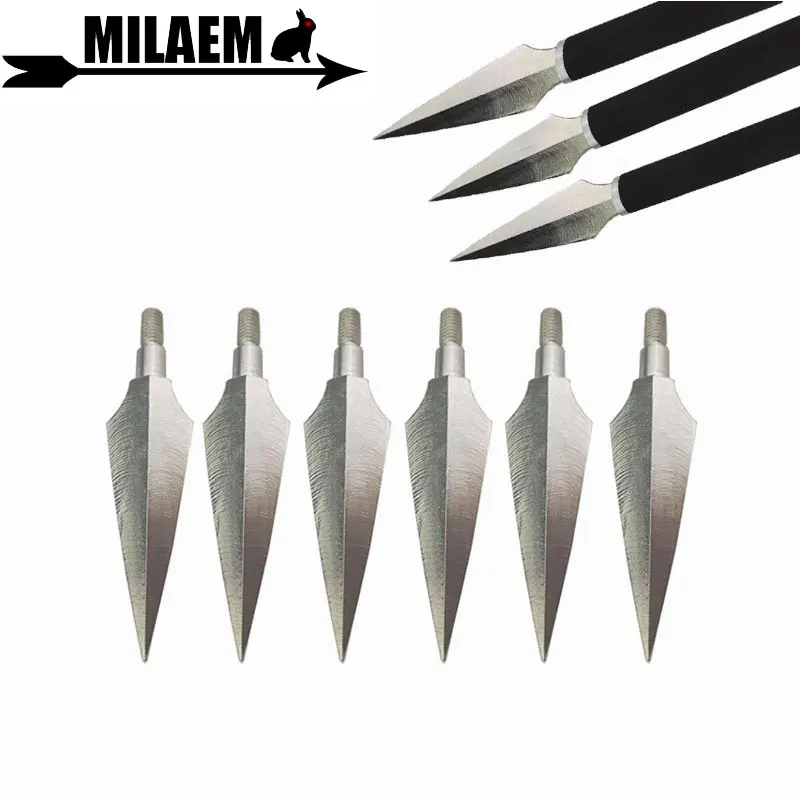 

6/12pcs 150Gr Archery Broadheads Steel Arrowhead Target Point Tips Compound/Recurve Bow Arrow Hunting Shooting Accessories