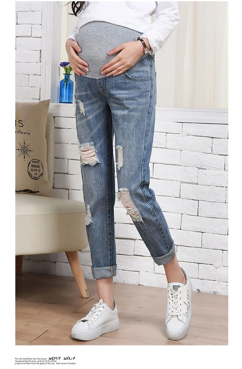 Denim Maternity Jeans For Pregnant Women Clothes Pregnancy Trousers Pants Nursing Jeans Maternity Pants For Pregnant Women New