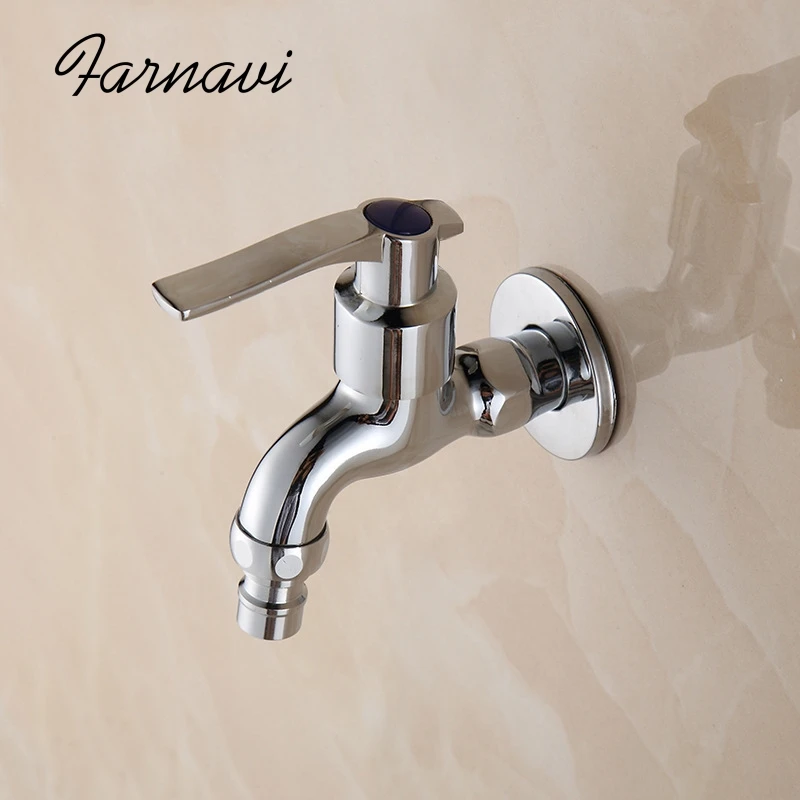 Стиральная машина кран латунный Chrome настенные одно отверстие Открытый сад