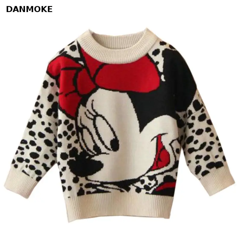 Брендовые свитера для маленьких девочек 2017 зимняя трикотажная одежда с длинными